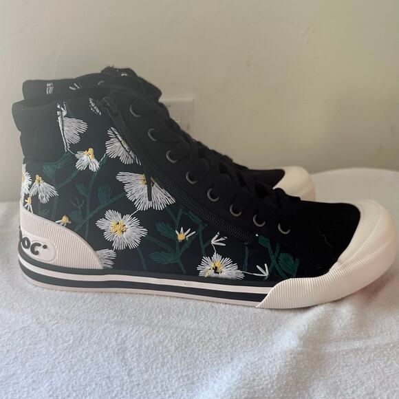 Rocket Dog Women's Jazzin Zip Hi Top Canvas Shoes Size 11 Casual Sneakers NWT - Picture 2 of 8